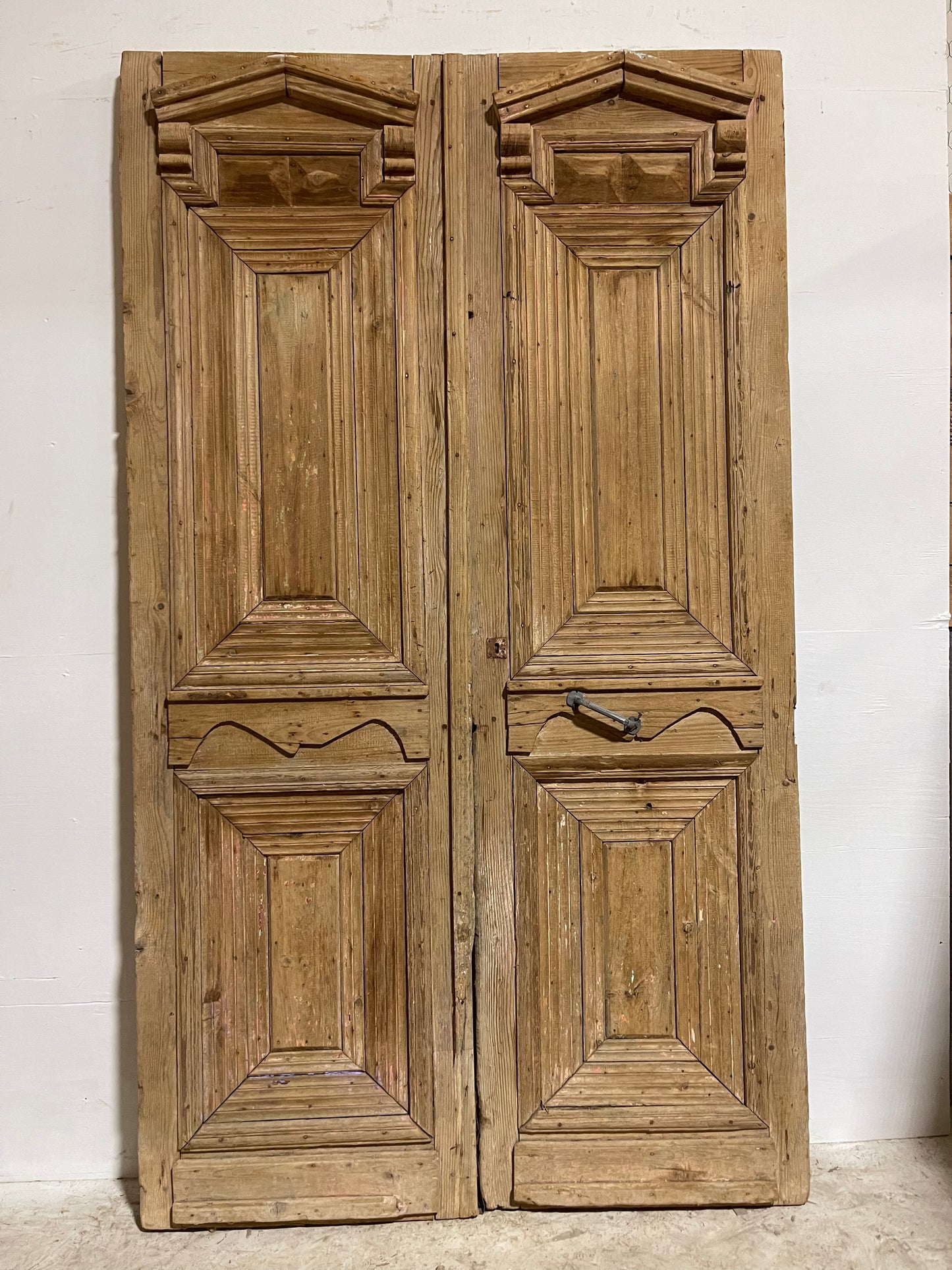 Antique French Panel Doors Carved (98x56.25) J008