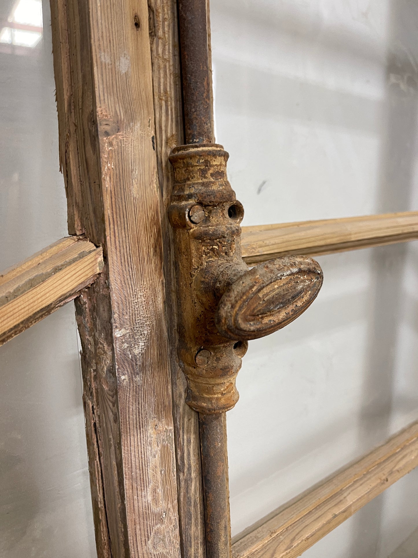 Antique French window wall piece (100.5x50.75) O991