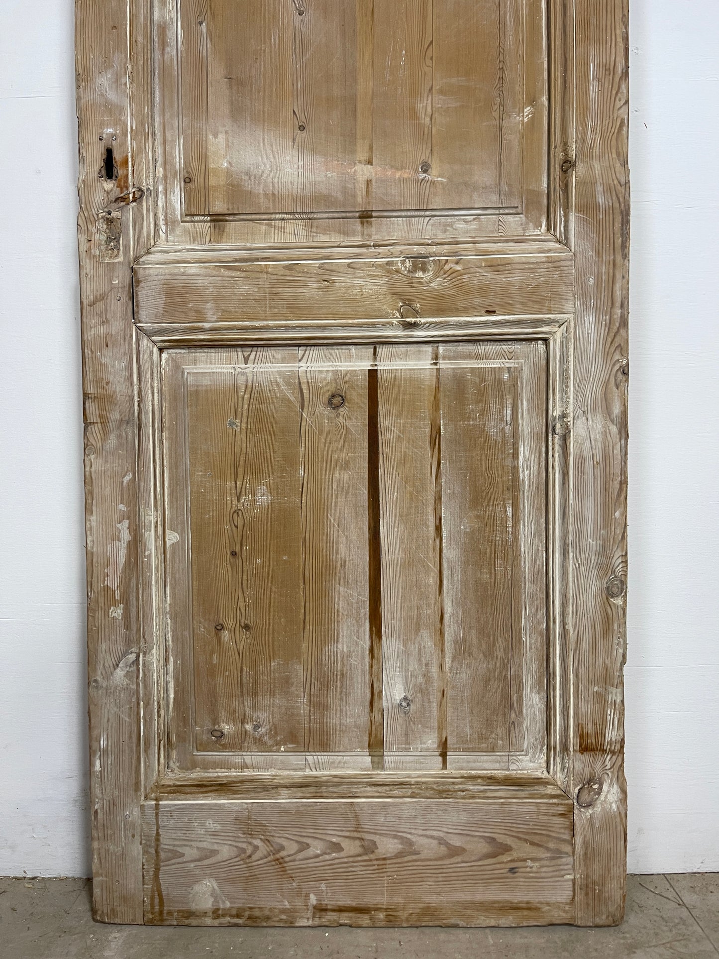 Antique French Panel Door (84.5x30.25) Single wood O234