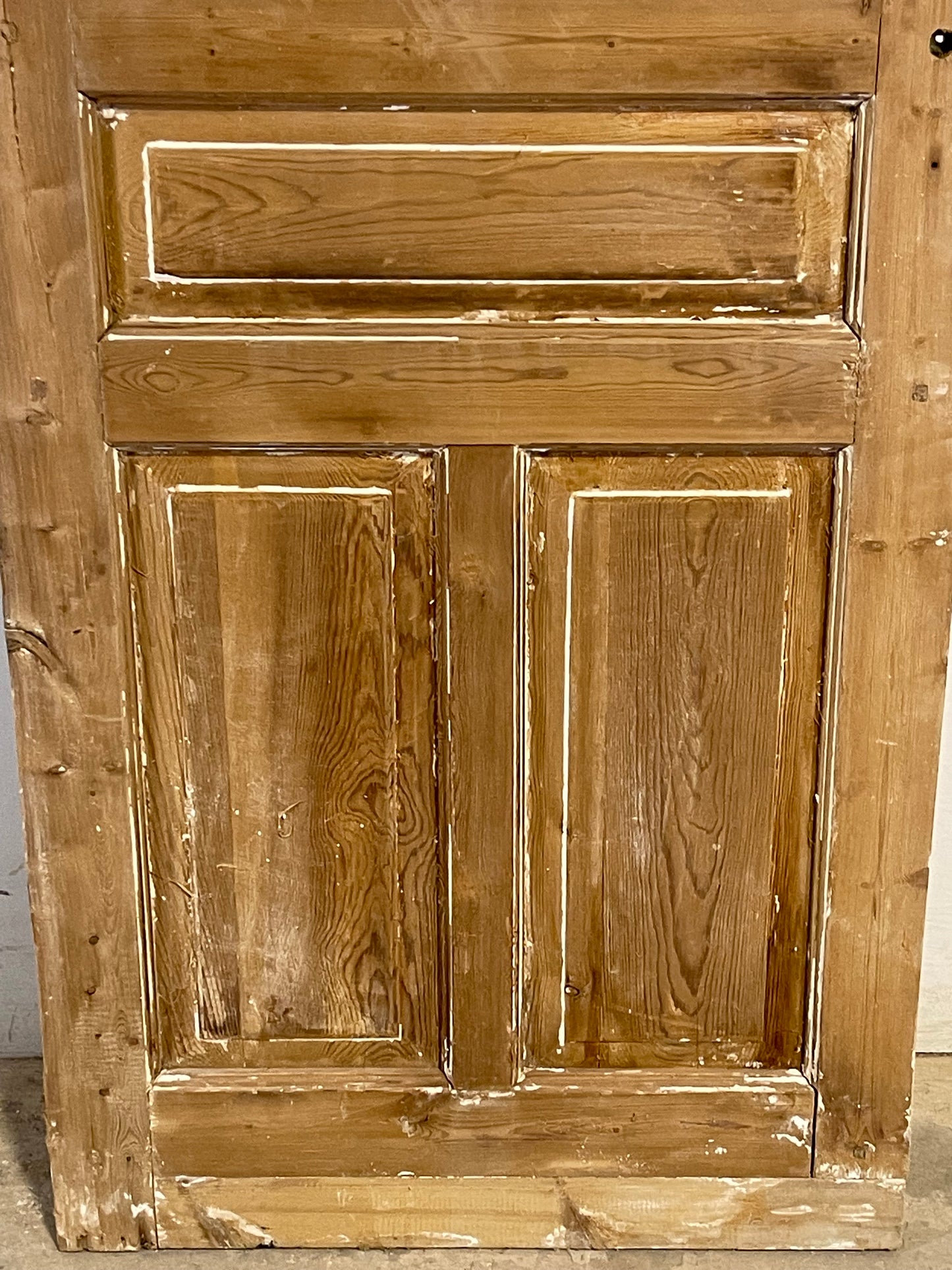 Antique French Panel Door with Glass (85x27.75) L131