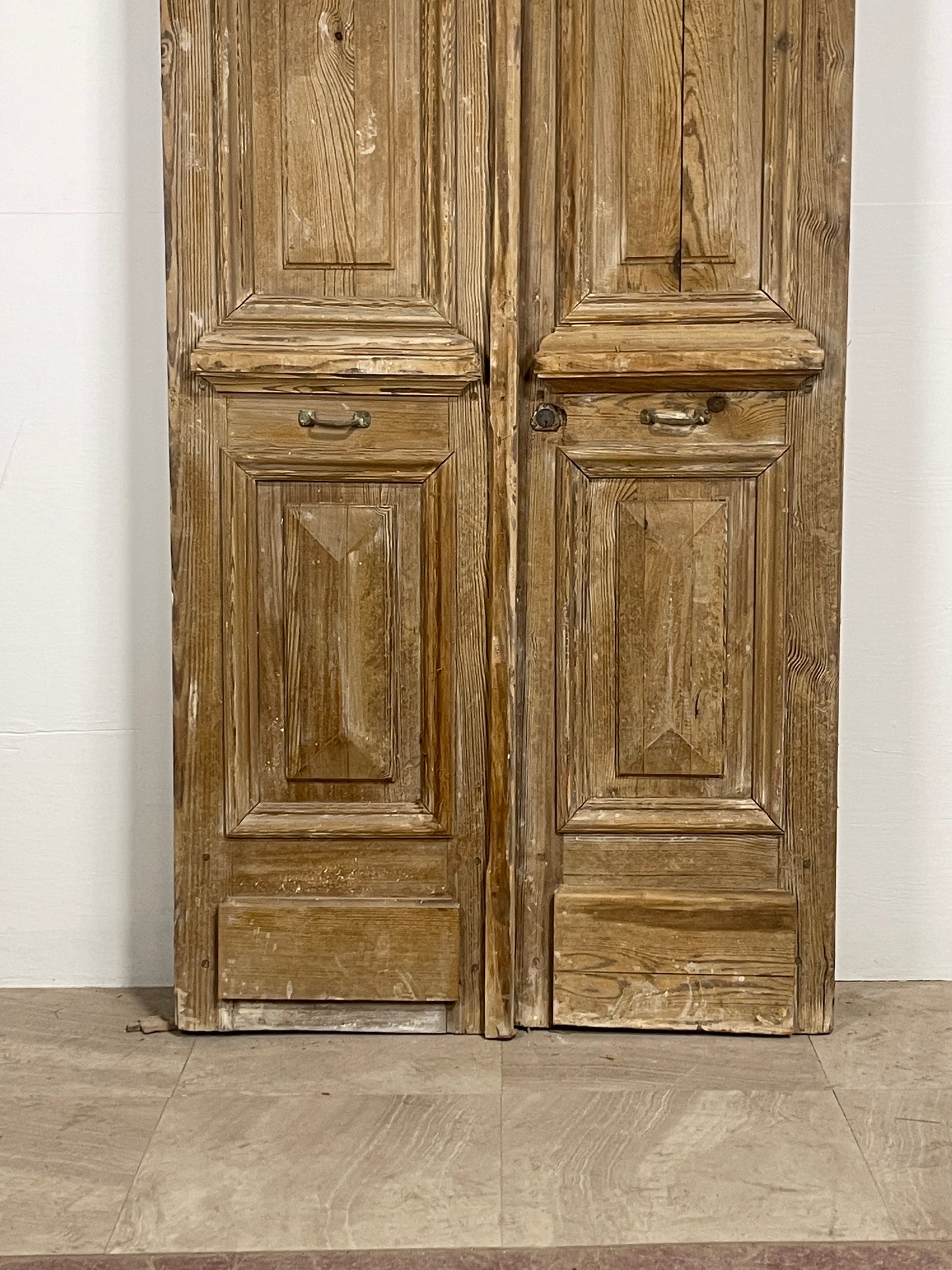Antique French panel doors with Carvings ( 121 x 38.25 ) O9