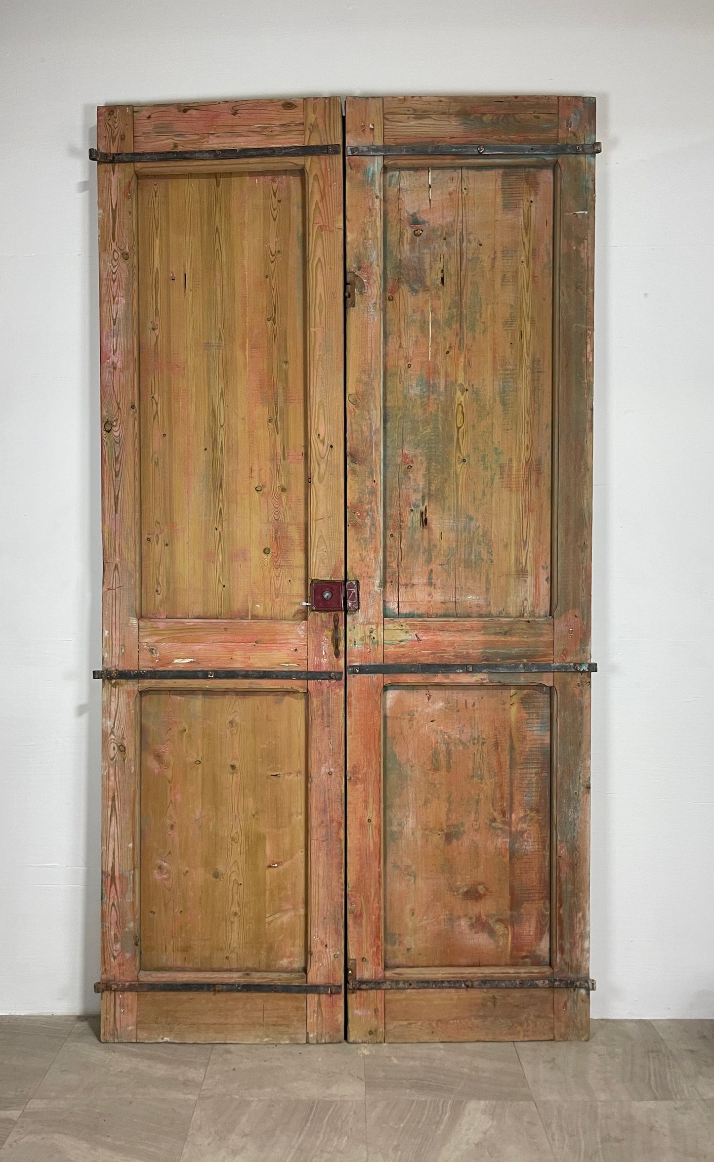 Antique French panel doors with Carvings (112 x 58.75) O7