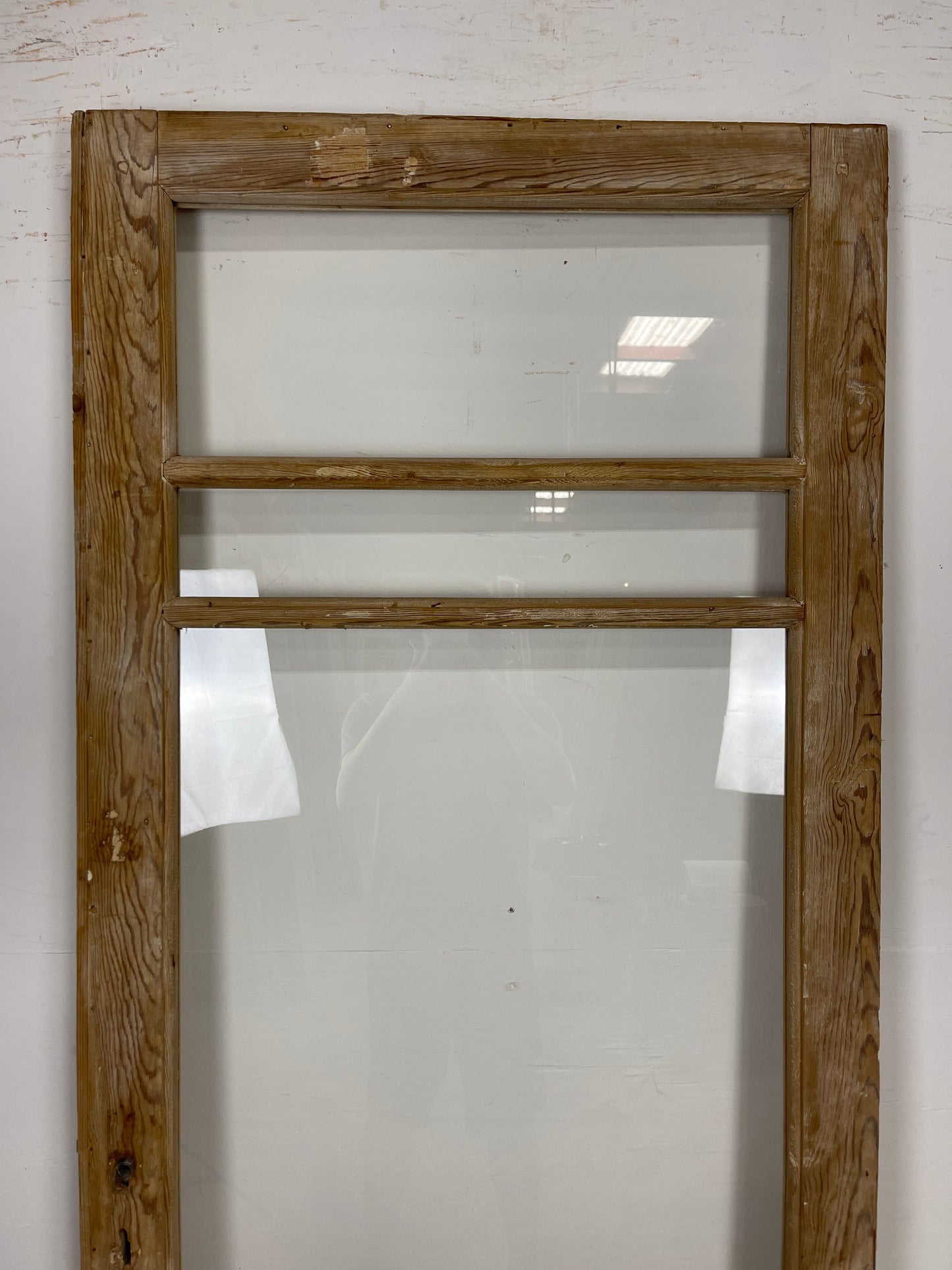 Antique French Panel Door - Single with glass (82.25x32.25) O252