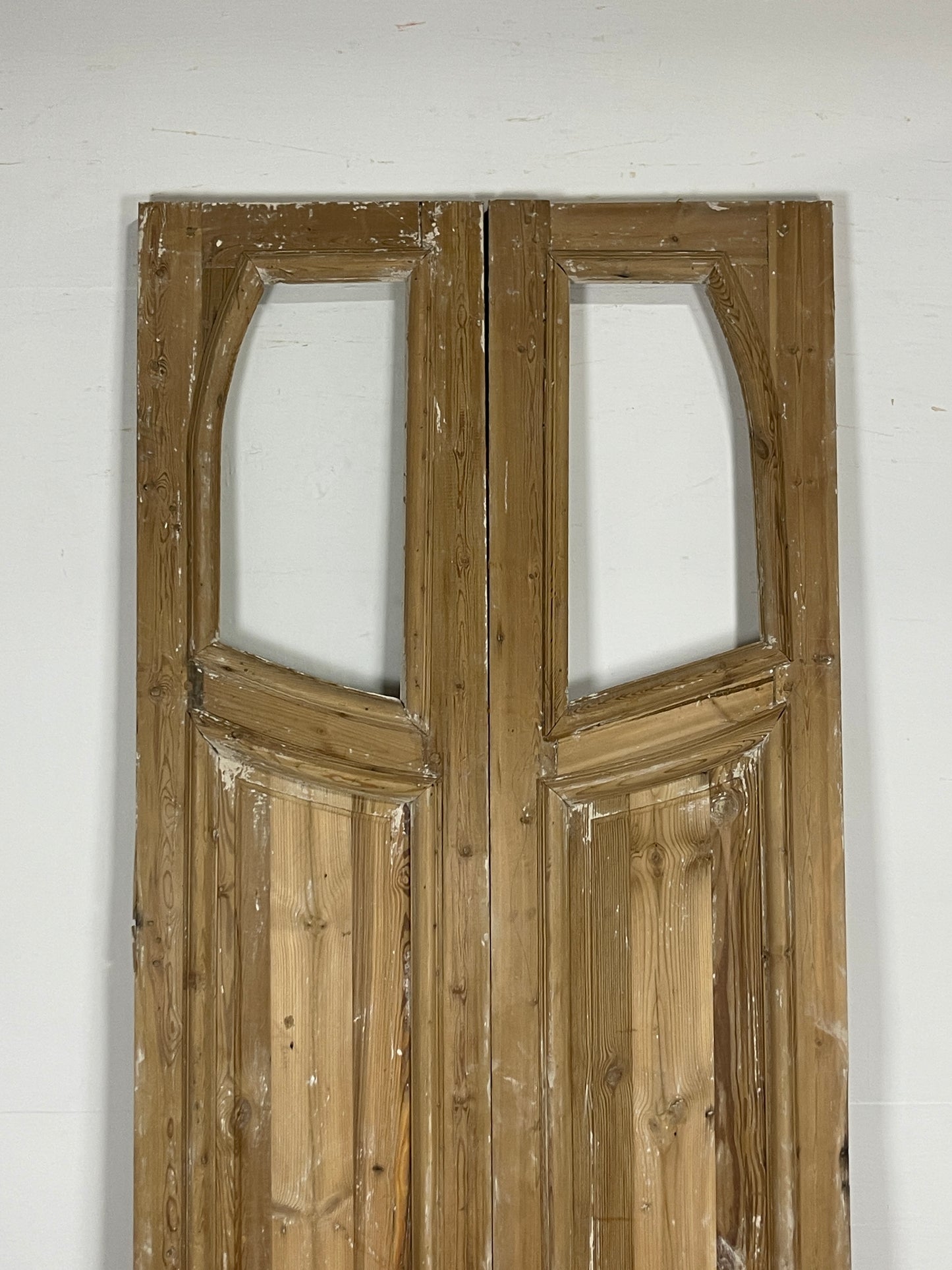 Antique French panel door with Glass (100.5 x 40) O11