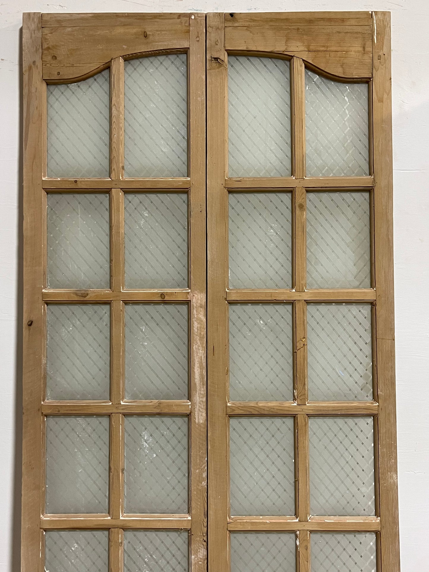 Antique French Panel Doors with Glass (85.25x44) J315