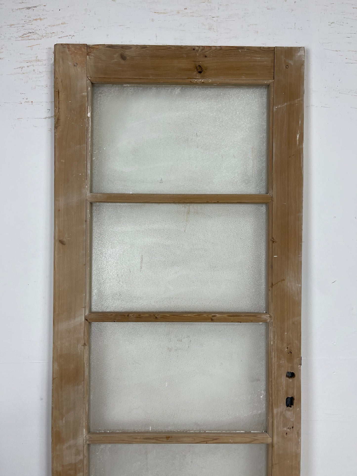 Antique French Panel Door - Single with glass (84x27.5) O277