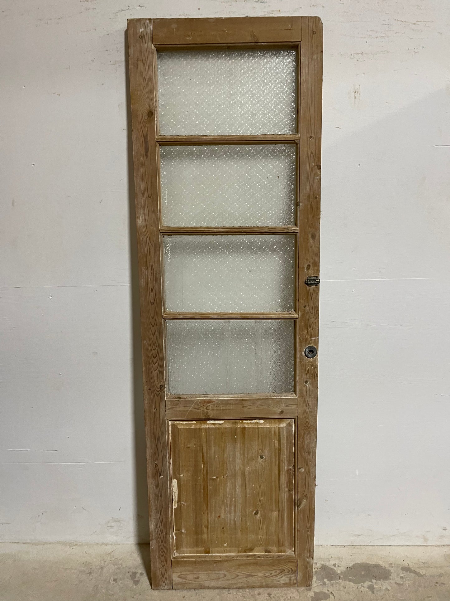 Copy of Antique French Panel Door with Glass (84.25x26.25) J908