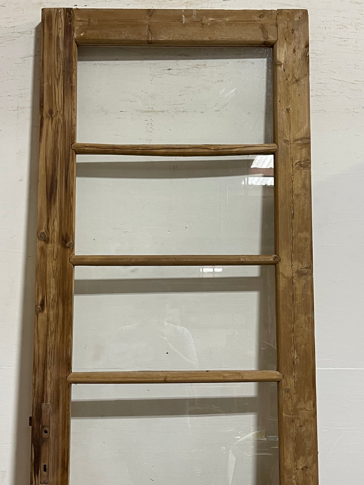 Antique French Panel Door with Glass (91.75x32) J902
