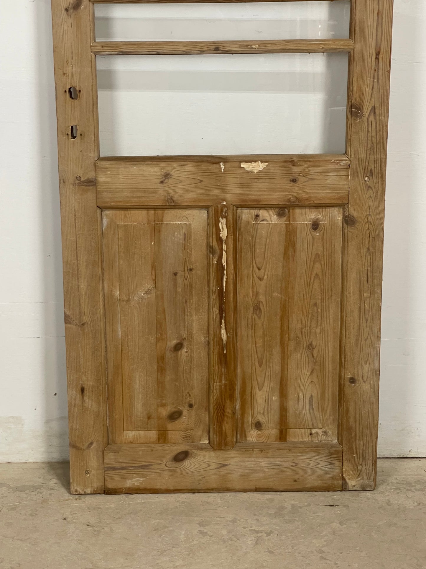 Antique French Panel Door with Glass (82.5x30) M209