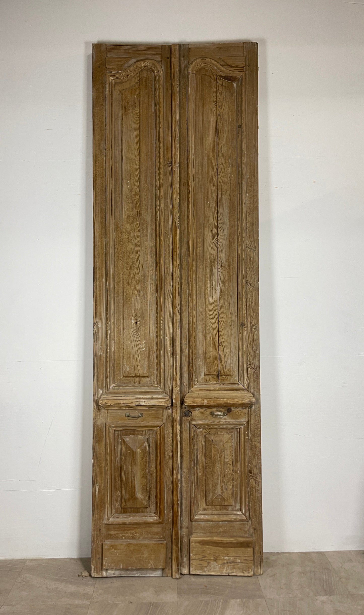 Antique French panel doors with Carvings ( 121 x 38.25 ) O9