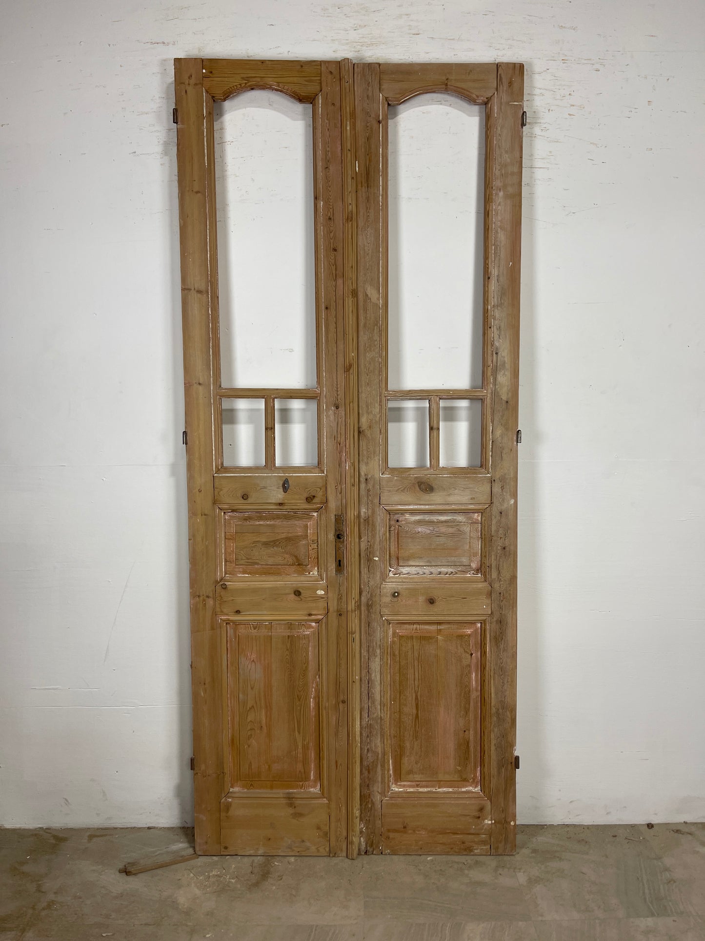 Antique French Panel Door with glass (94 x 39.25) O288