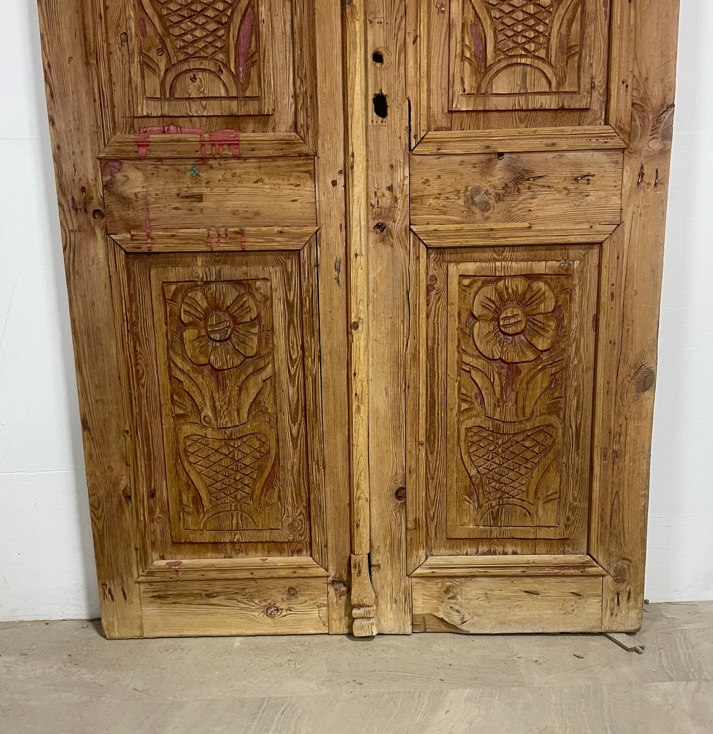 Antique French panel doors with Carvings ( 94 x 55) P18