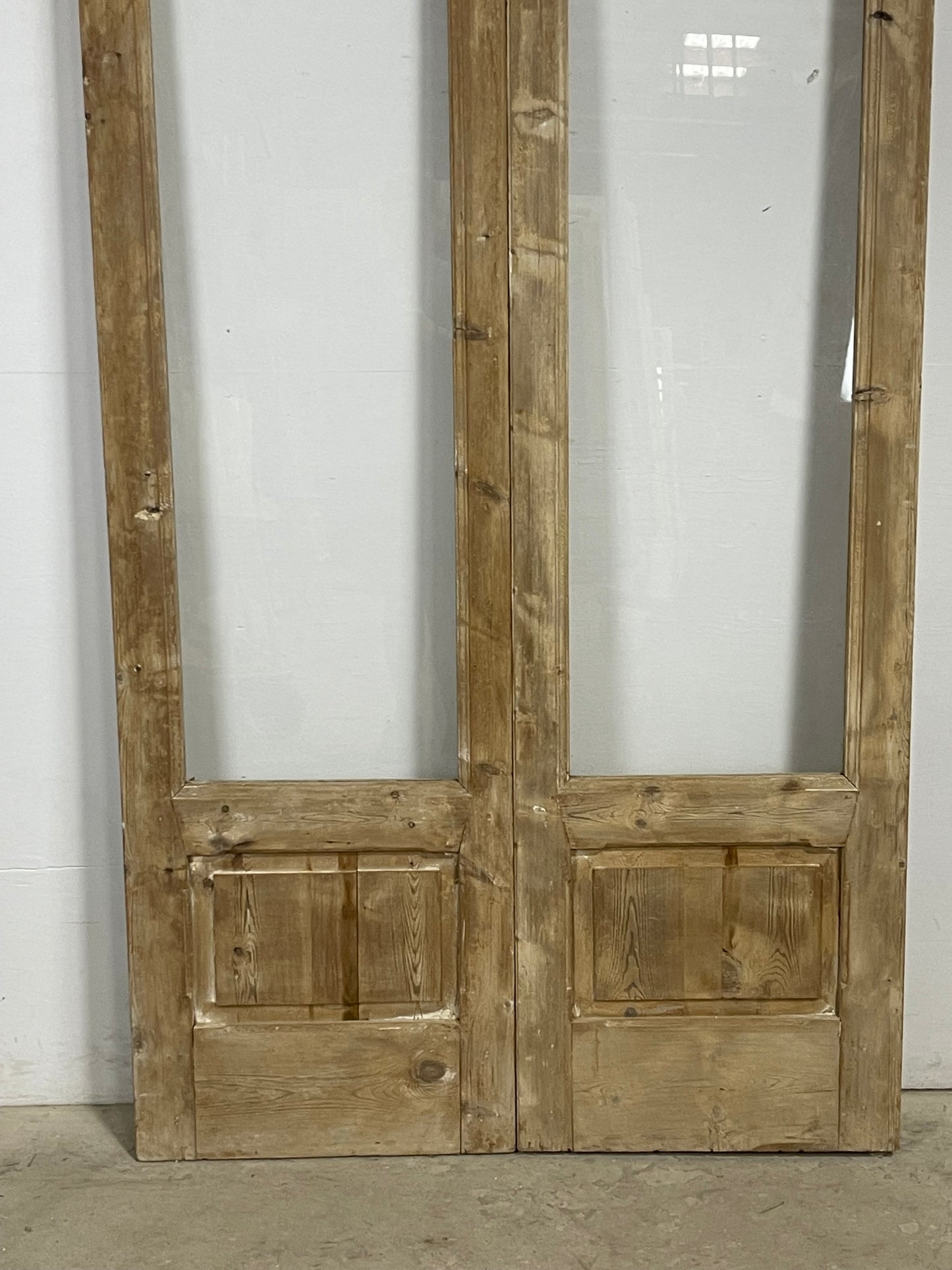 Antique French Panel Doors with glass (107x47.5) M102