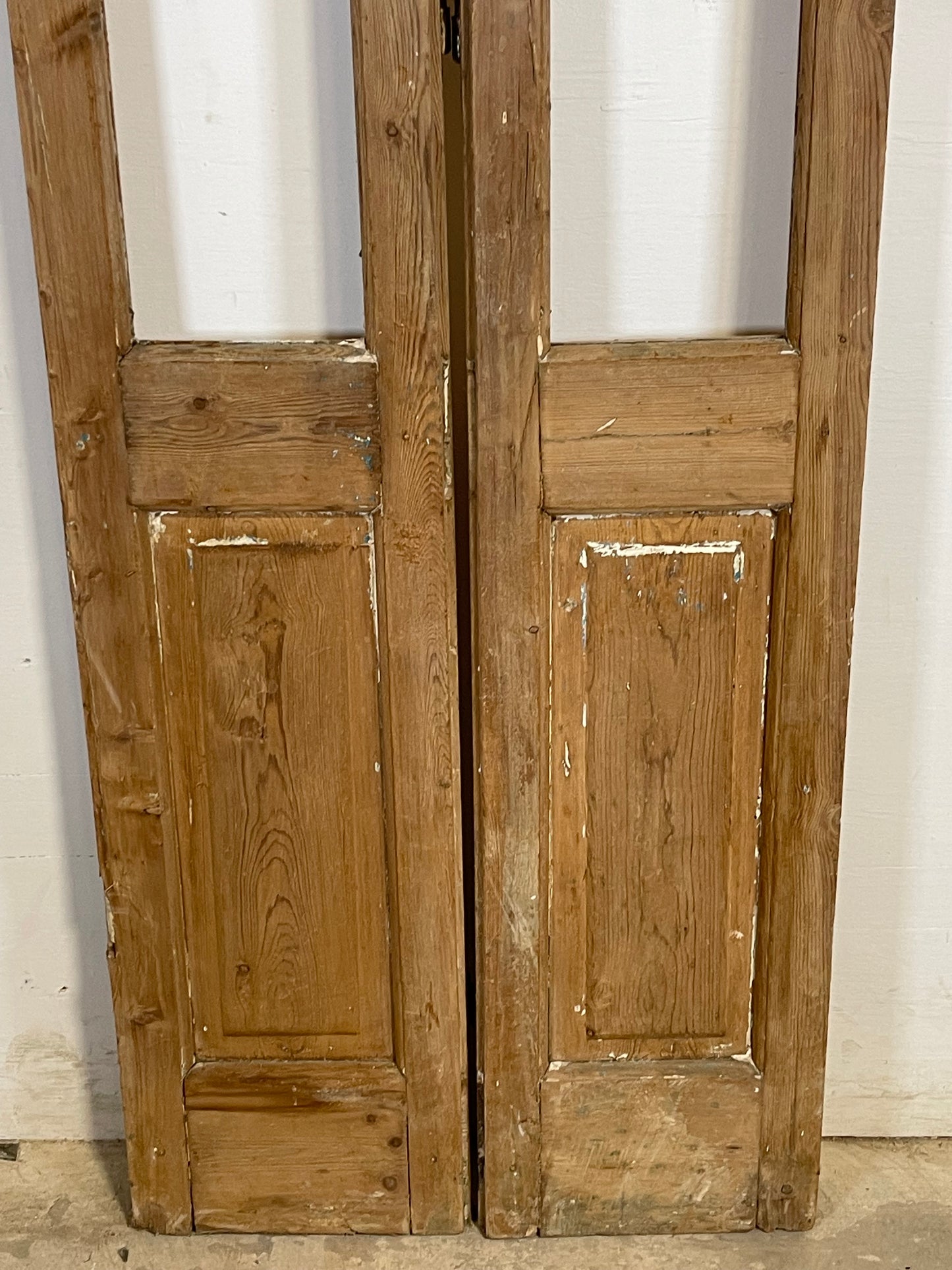 Antique French Panel Doors with glass (88.5x26) K325