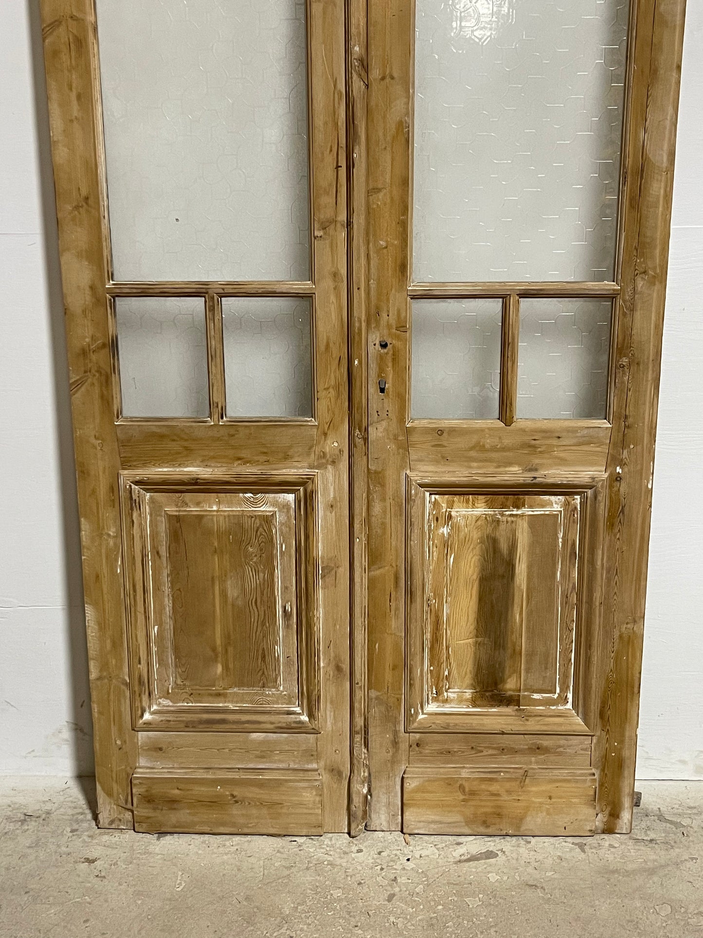 Antique French Panel Doors with Glass (96.5x44) J320