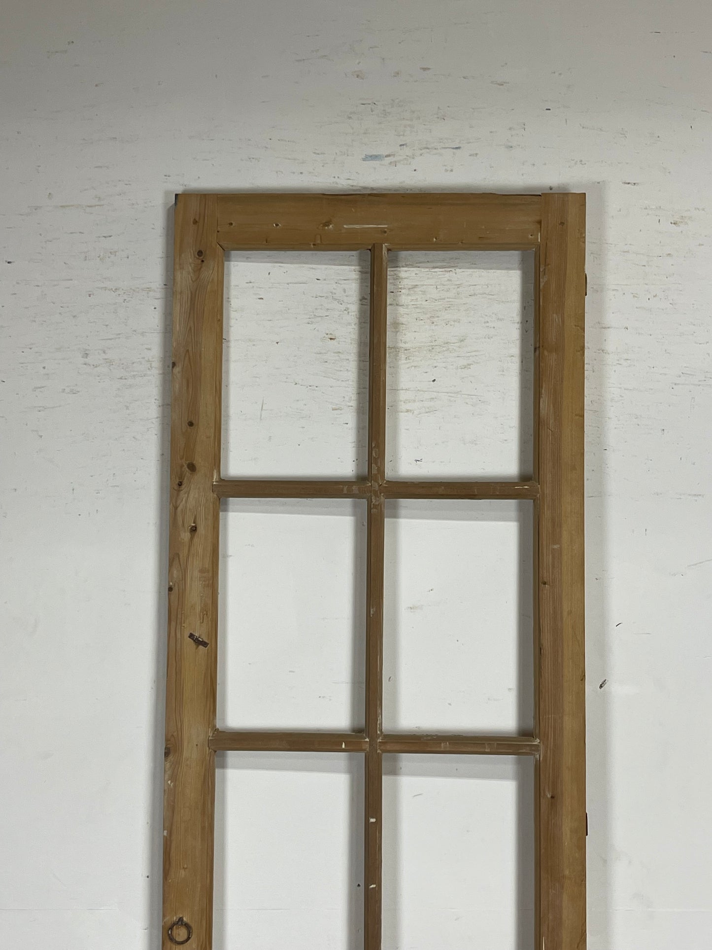 Antique French Panel Door with Glass  (102x31.25) M254
