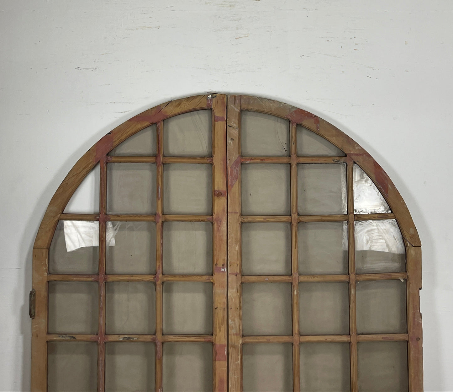 Antique French panel doors with Glass (80.25 x 70) O56