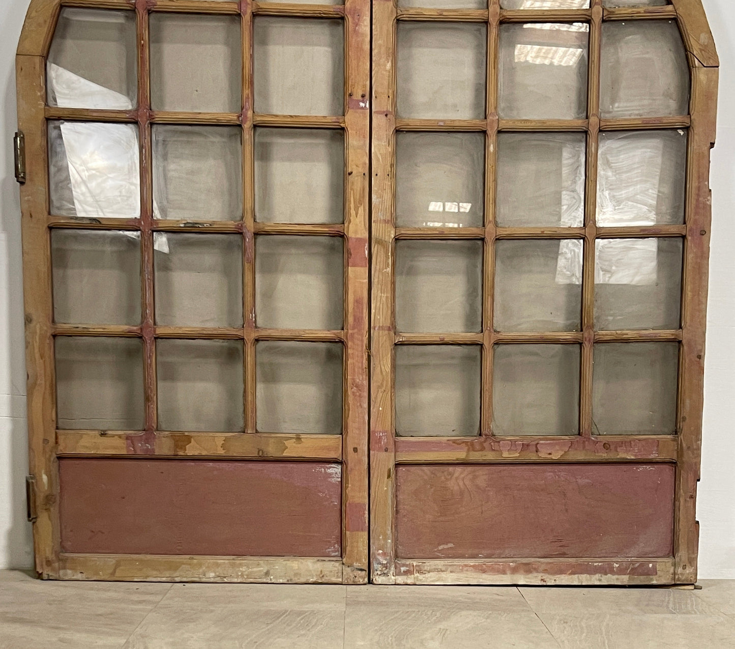 Antique French panel doors with Glass (80.25 x 70) O56