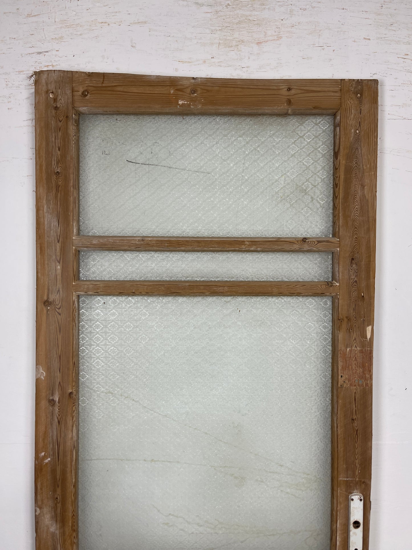 Antique French Panel Door - Single with glass (85.5x34.5) O276