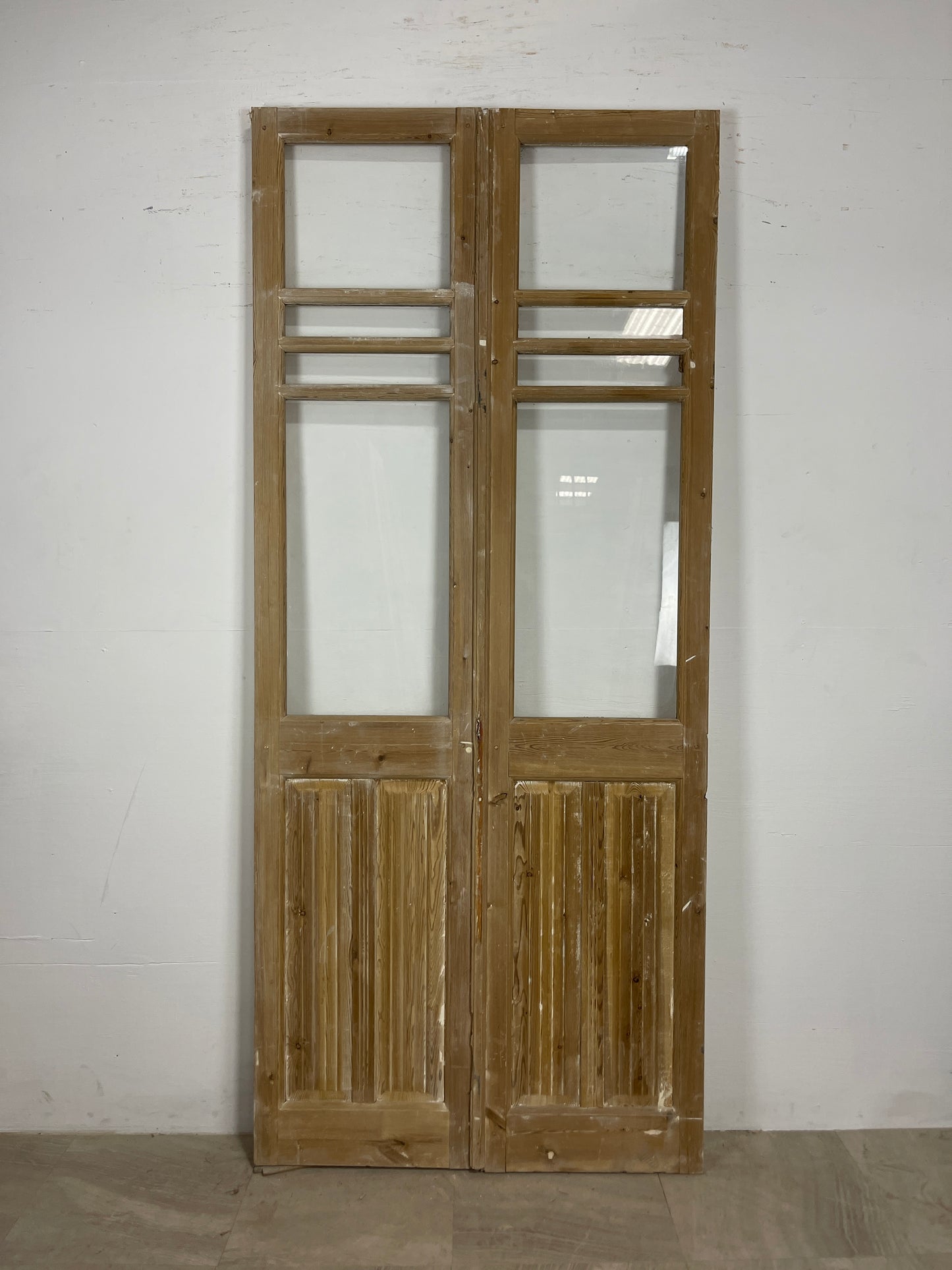 Antique French panel doors with Glass (92 x 40) O67
