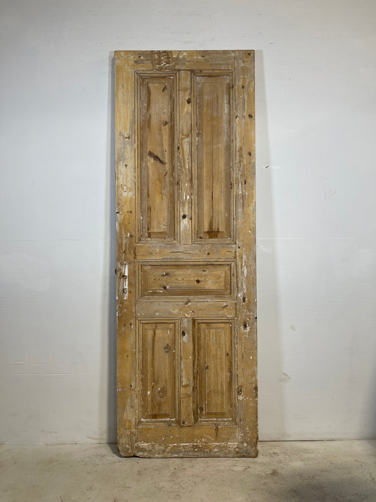 Antique French panel door (90.5x31.25) L233