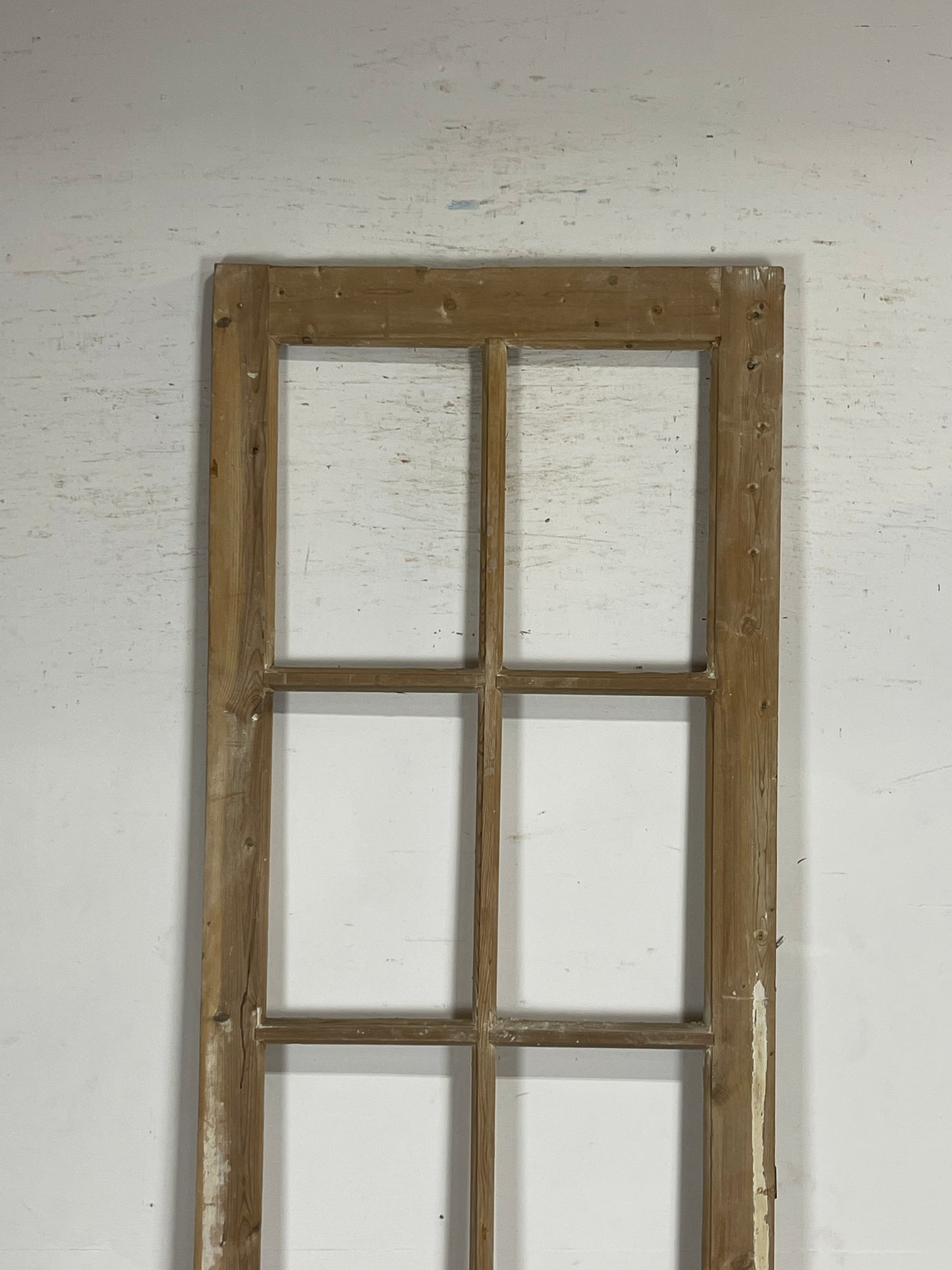 Antique French Panel Door with Glass (102.25x31) M247