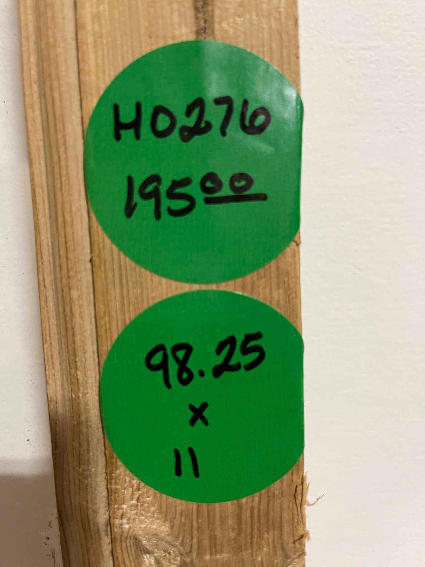 antique French door with glass (98.25x11) H0276s