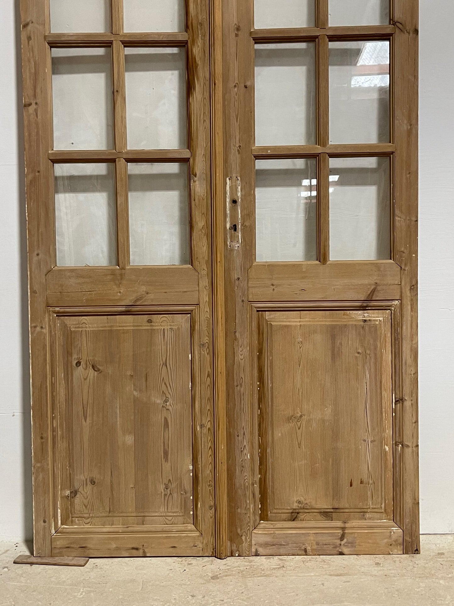 Antique French door with glass (91.75x46.5) H0300s