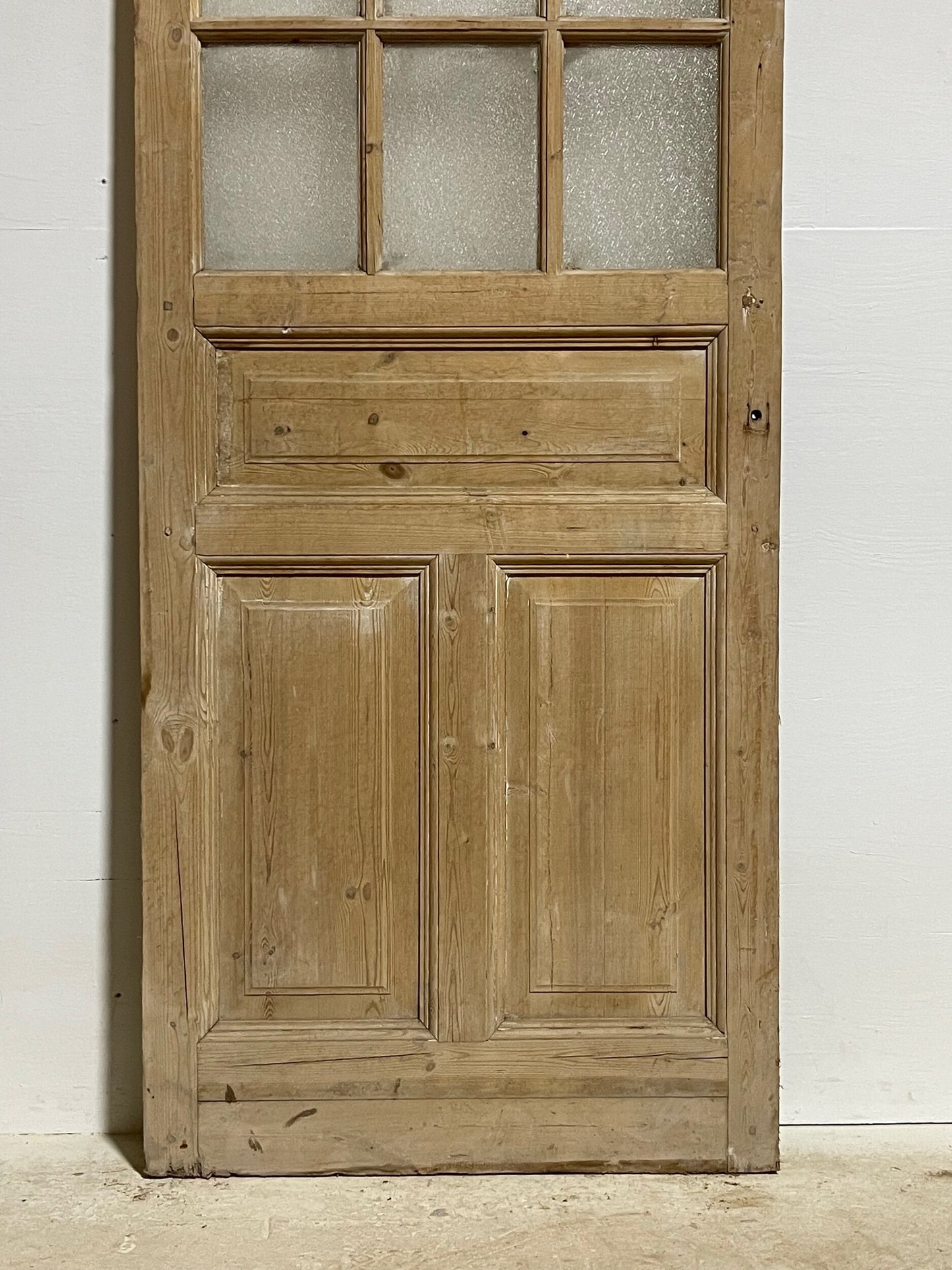 Antique French door with glass (85x32.25) H0183s