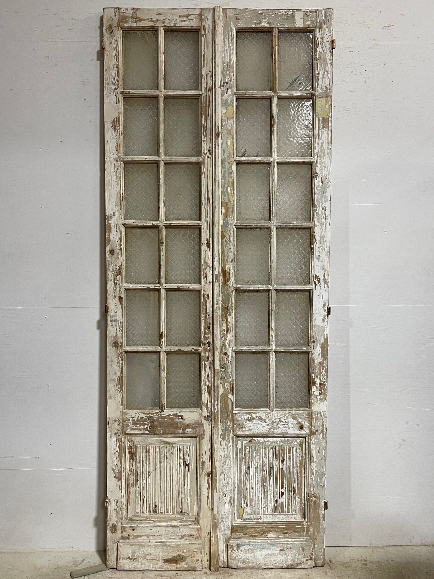 Antique French doors with glass (100.5x40.5) H0231s