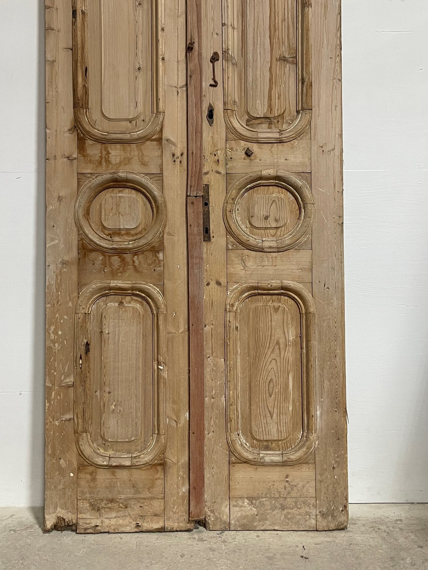 Antique French panel doors  (101 x 39.5) I056