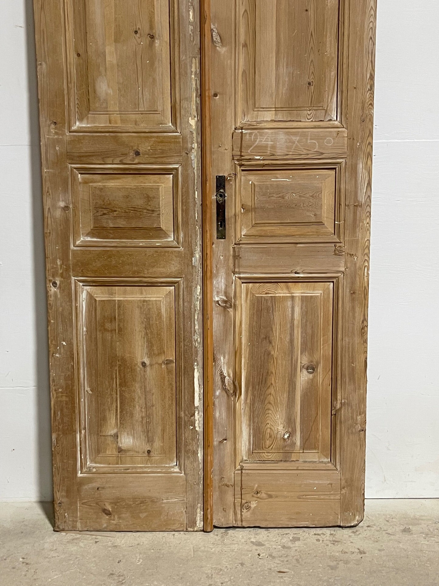 Antique French panel doors (95x39) I145