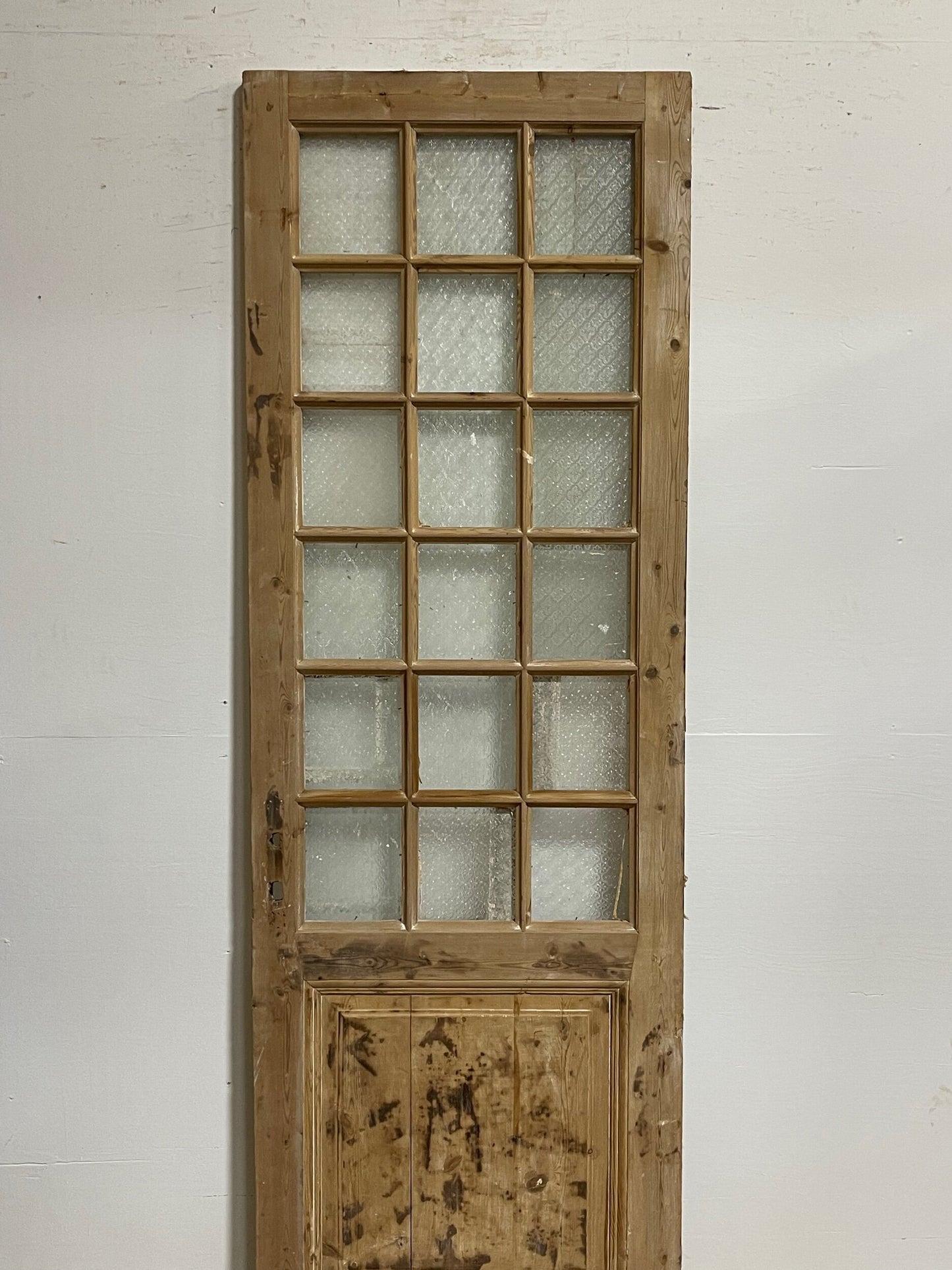 Antique French door with glass (93.25x30) H0177s