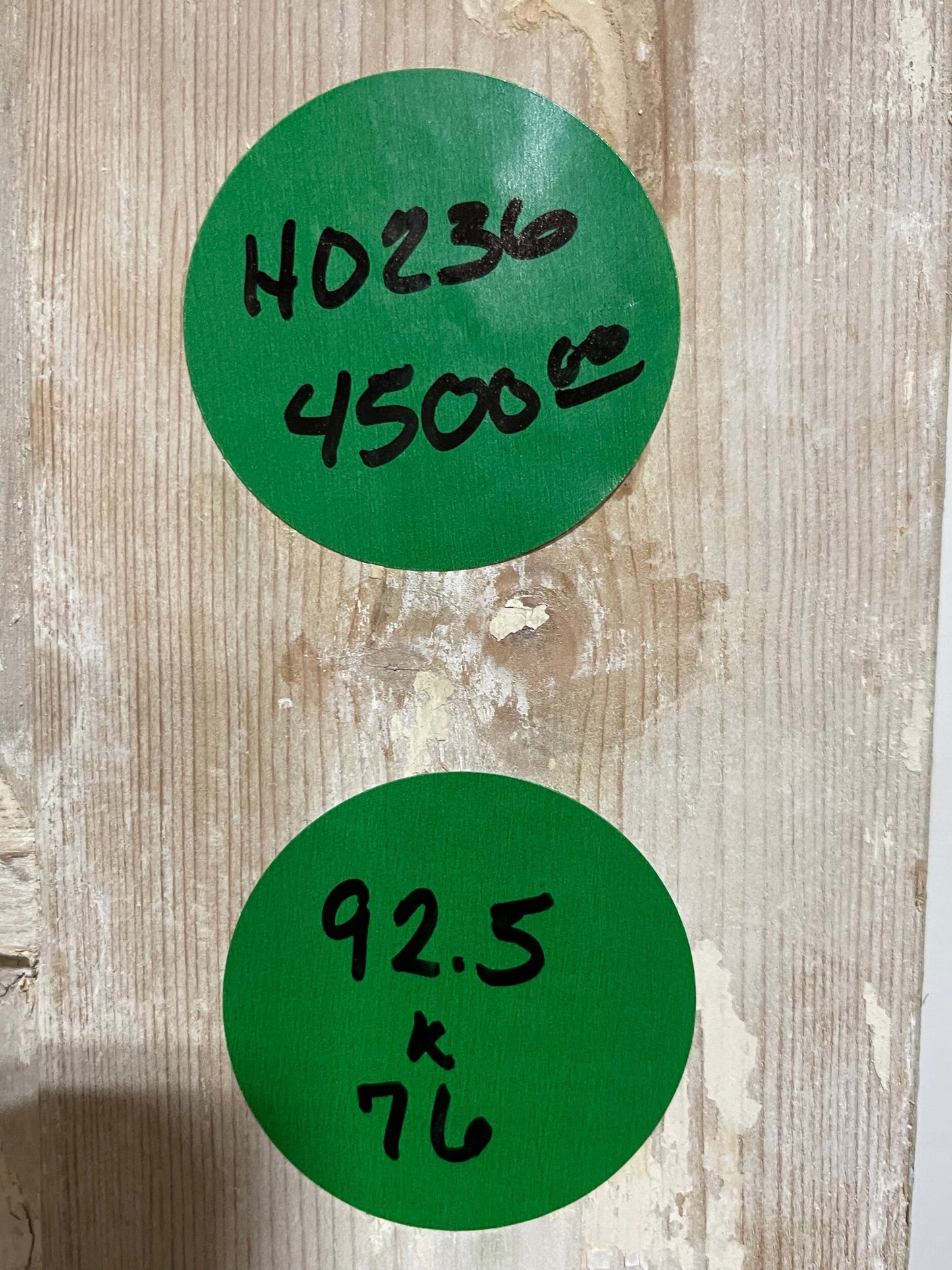 Antique French doors with glass (92.5x76) H0236s