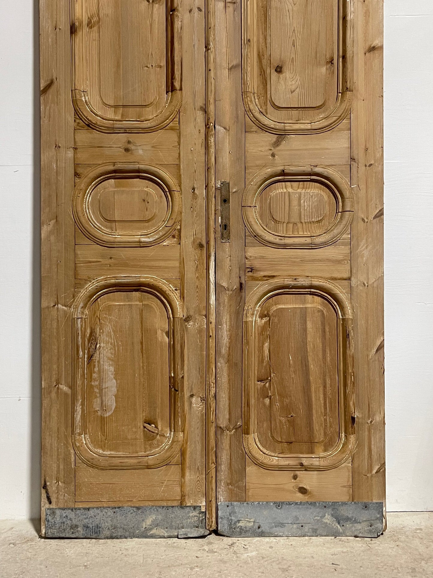 Antique french panel doors (101.5 x 43.75) I058