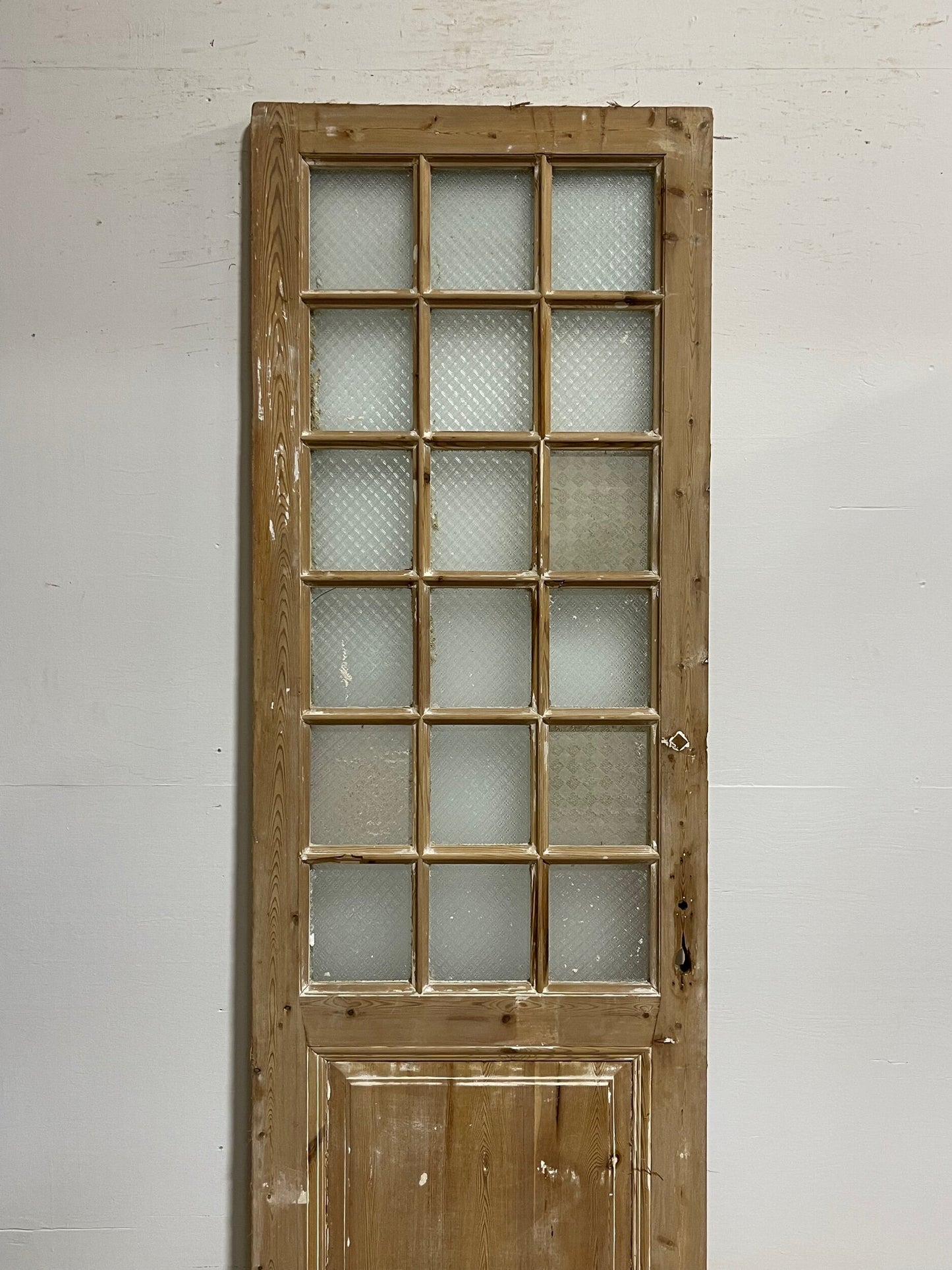 Antique French door with glass (93.25x30) H0180s