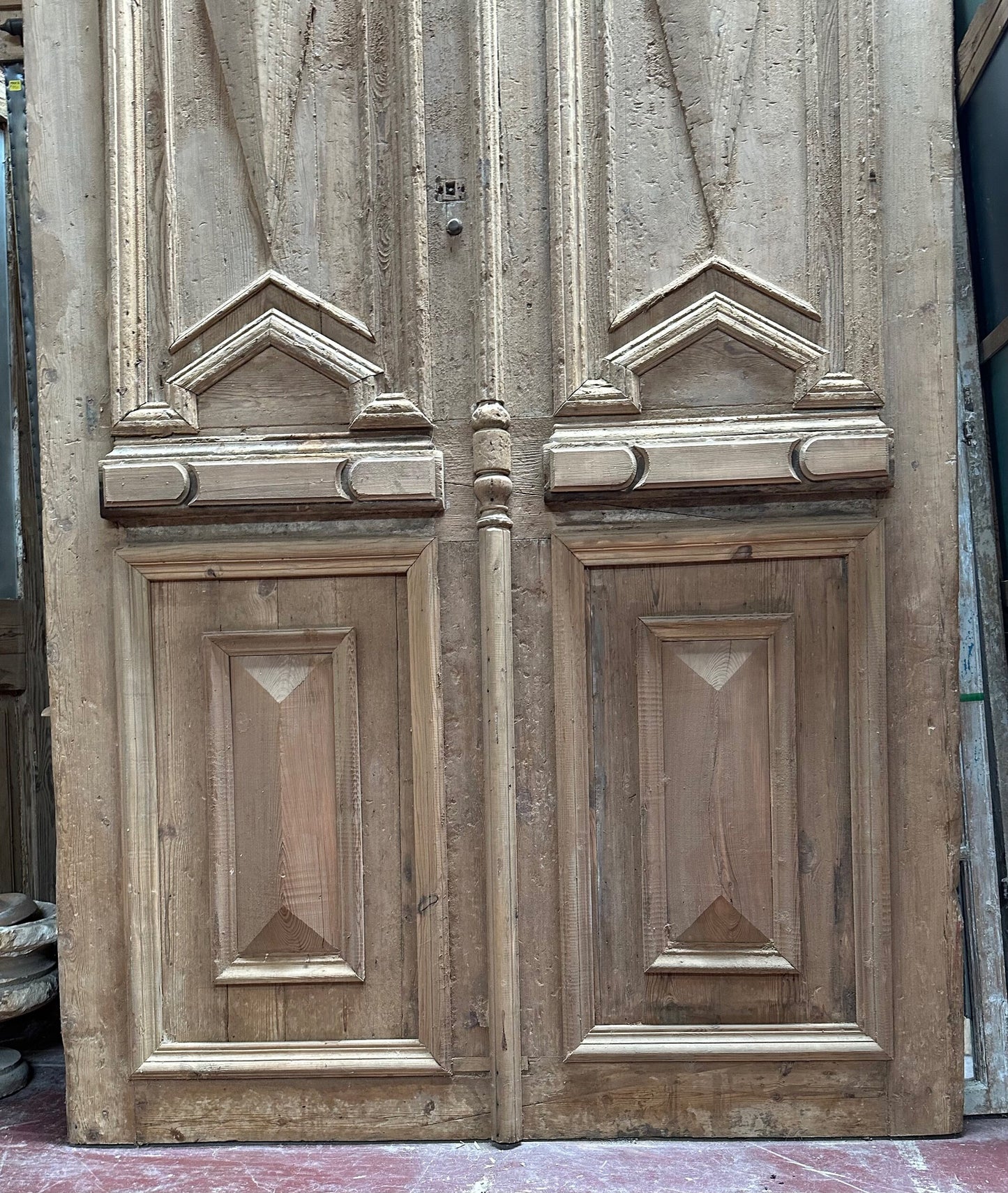 Antique French panel door (126.5x66.5) I259