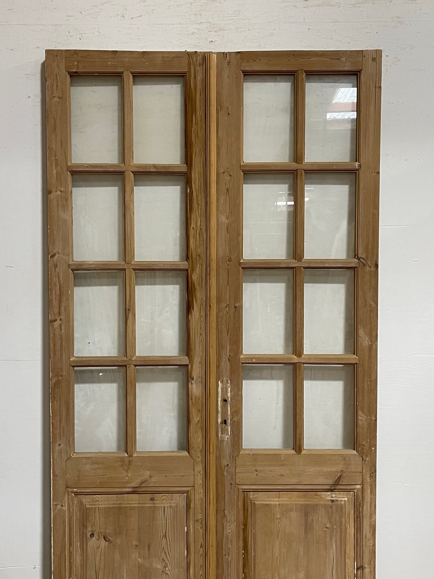 Antique French door with glass (91.75x46.5) H0300s