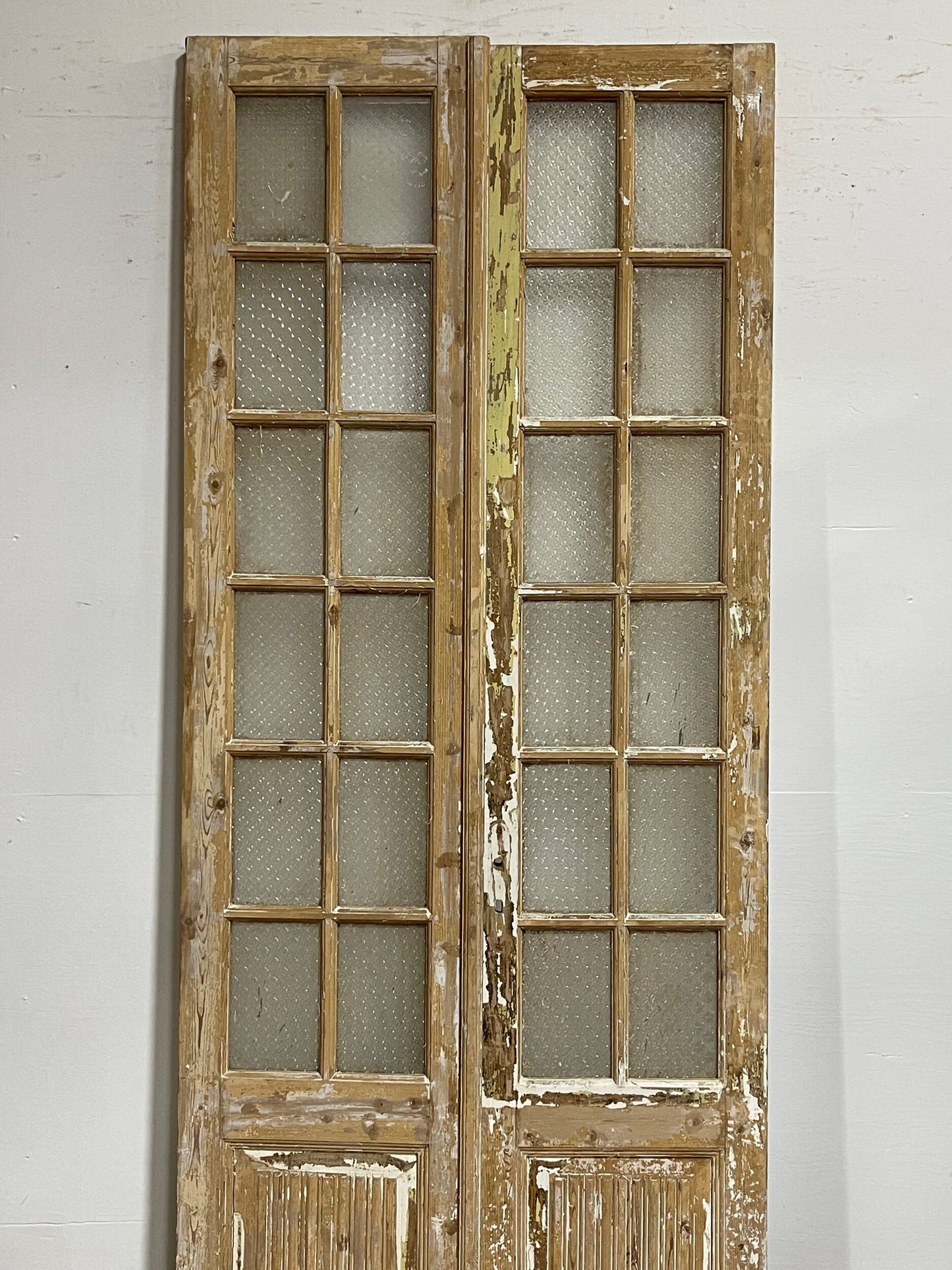 Antique French doors with glass (100.25x41) H0232s