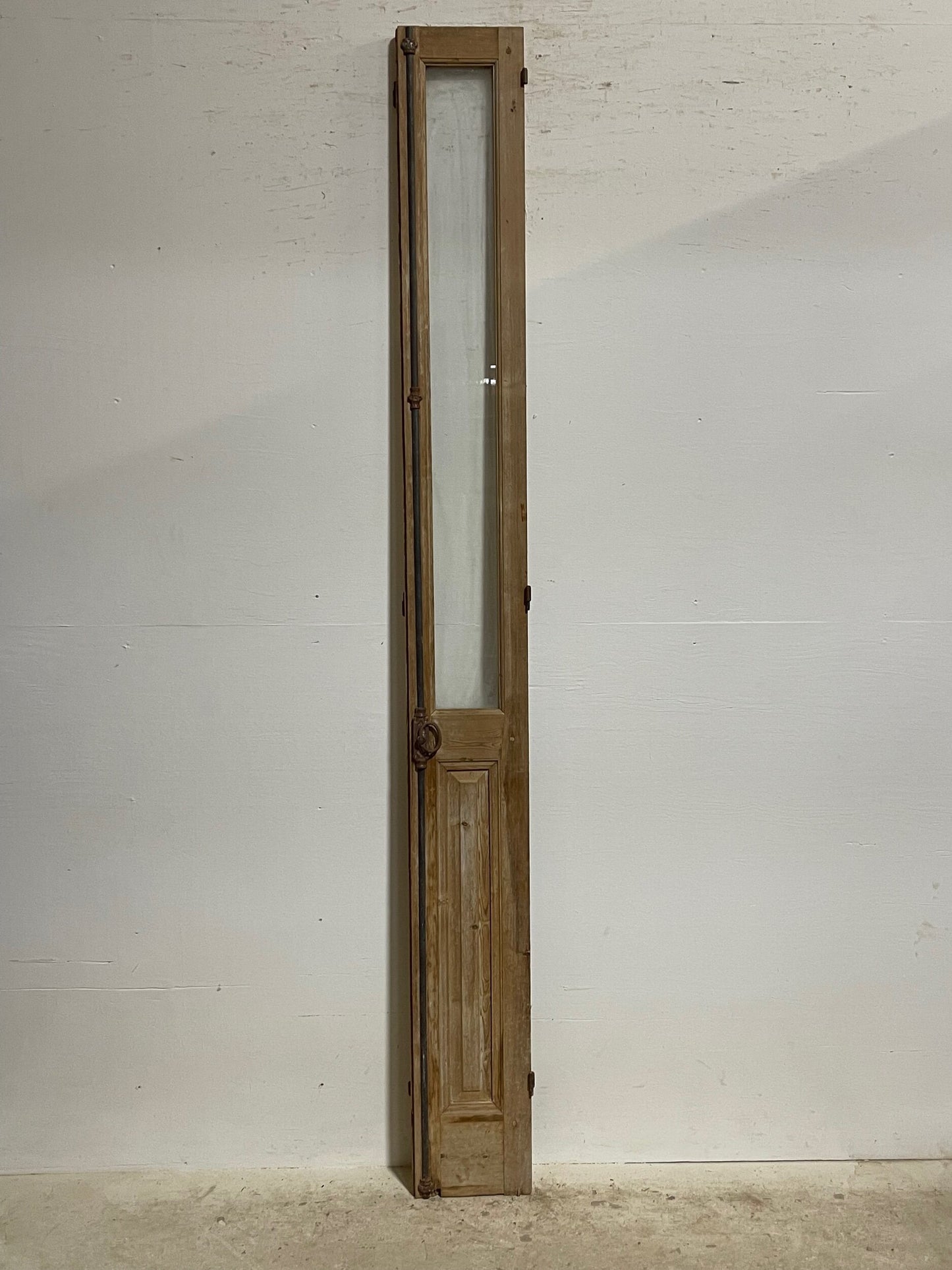 Antique French door with glass (95.25x10.25) H0275s