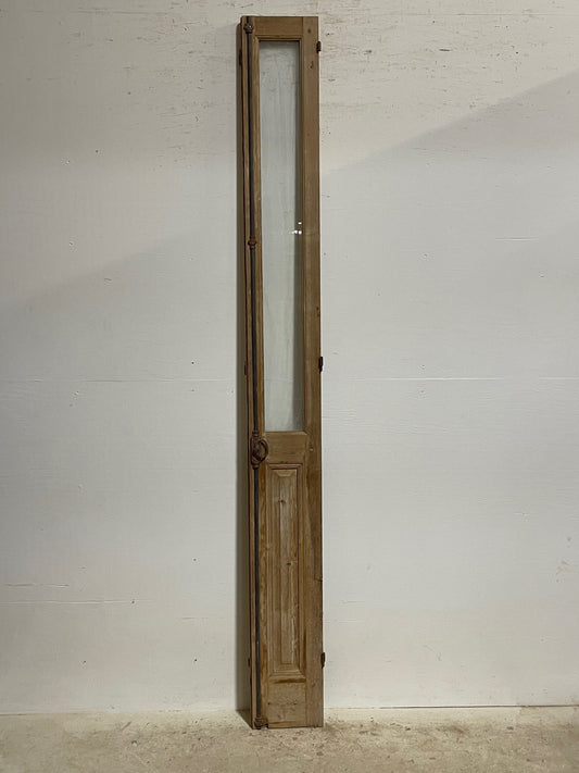 Antique French door with glass (95.25x10.25)  H0275s