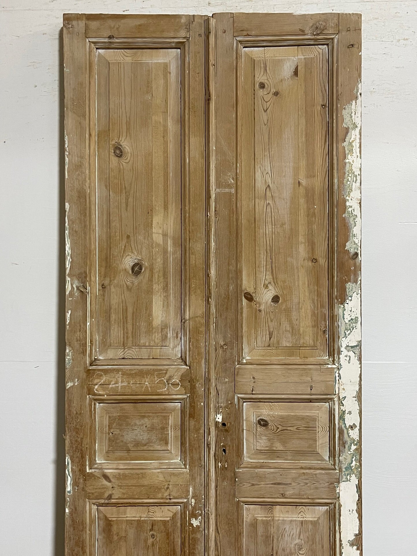 Antique French panel doors (94.25x39) I158