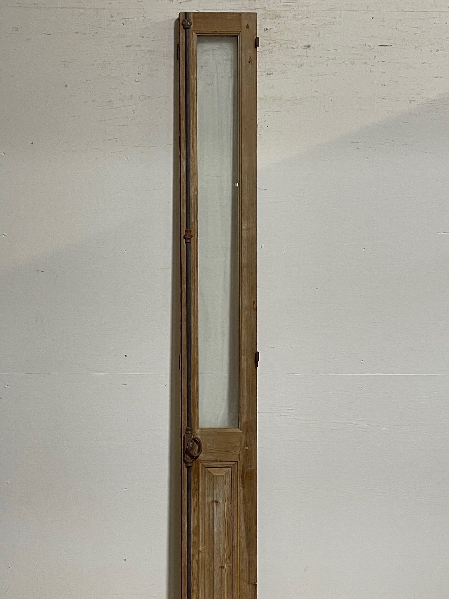 Antique French door with glass (95.25x10.25) H0275s