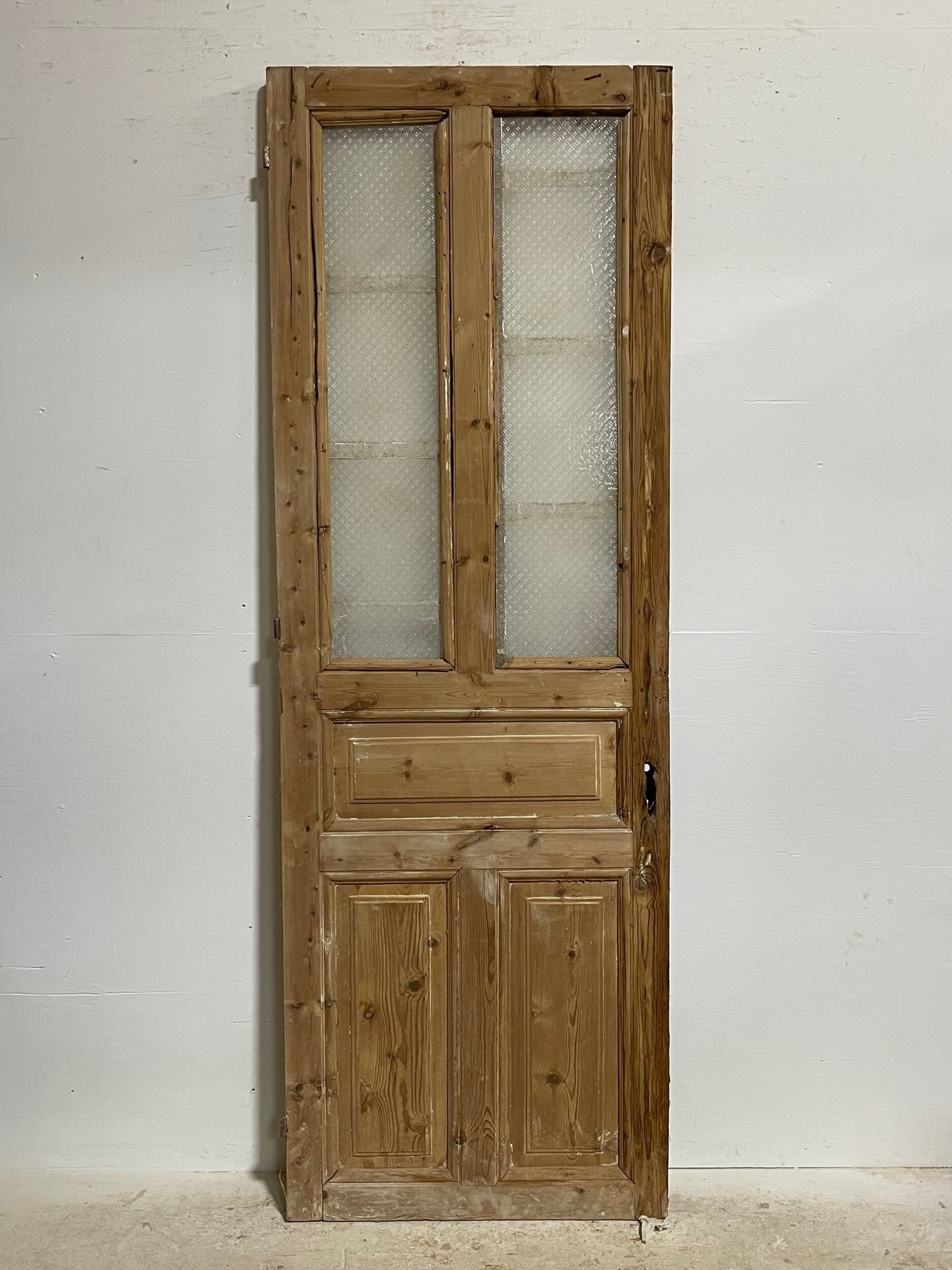 Antique French door with glass (92.5x31.5) H0176s