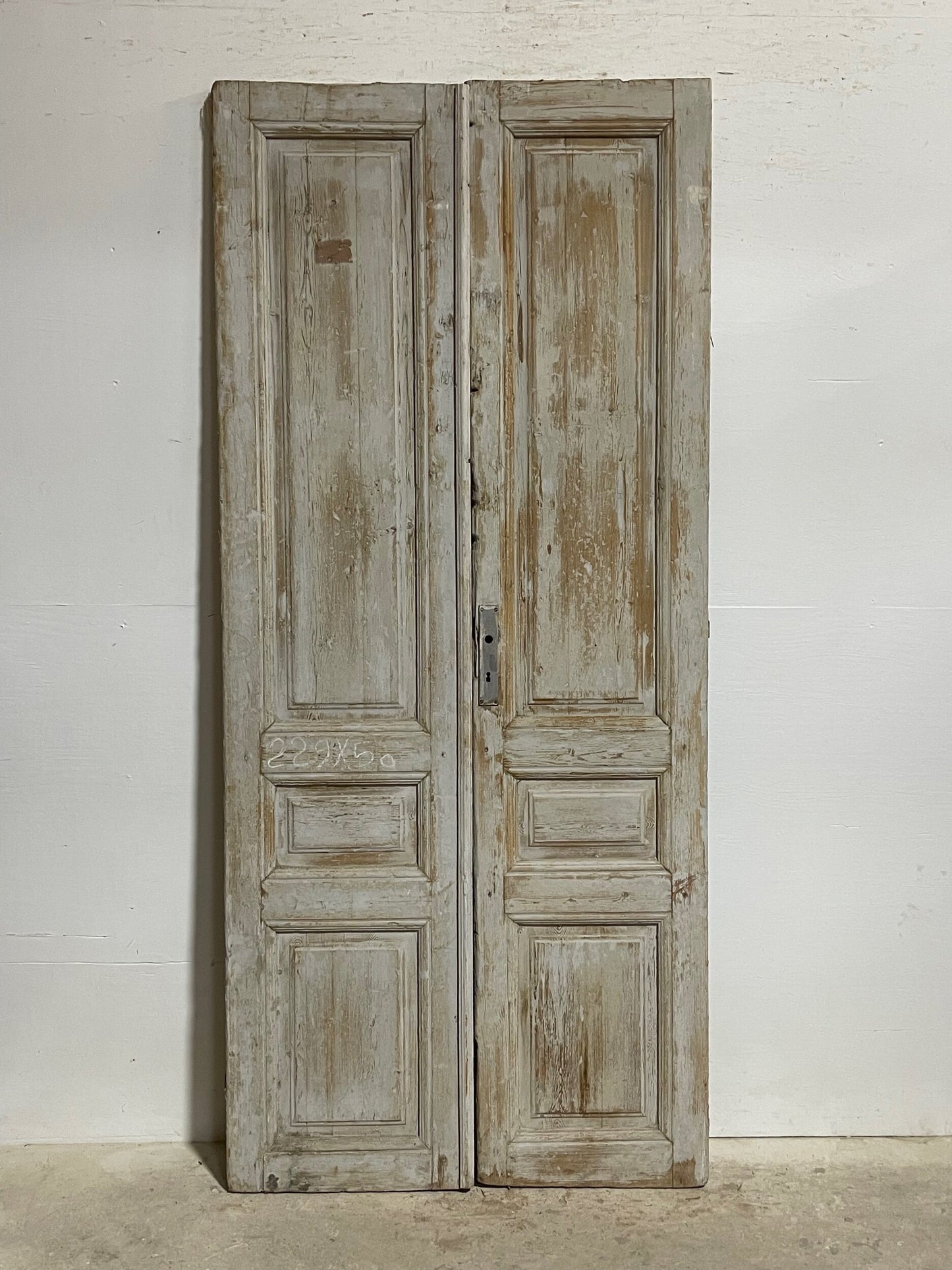 Antique French panel doors (90.75x39.75) I111