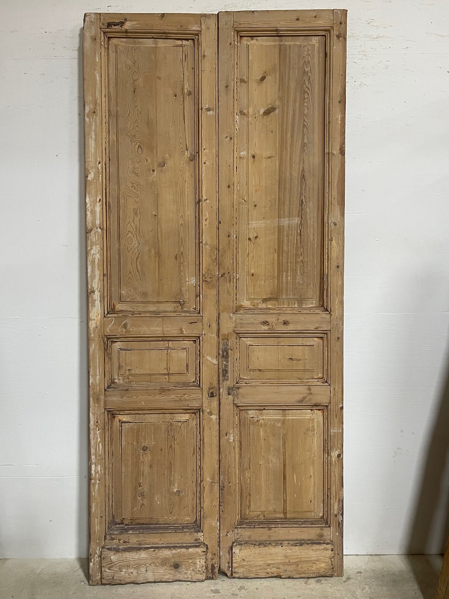 Antique French panel doors (103x46.75) I179b