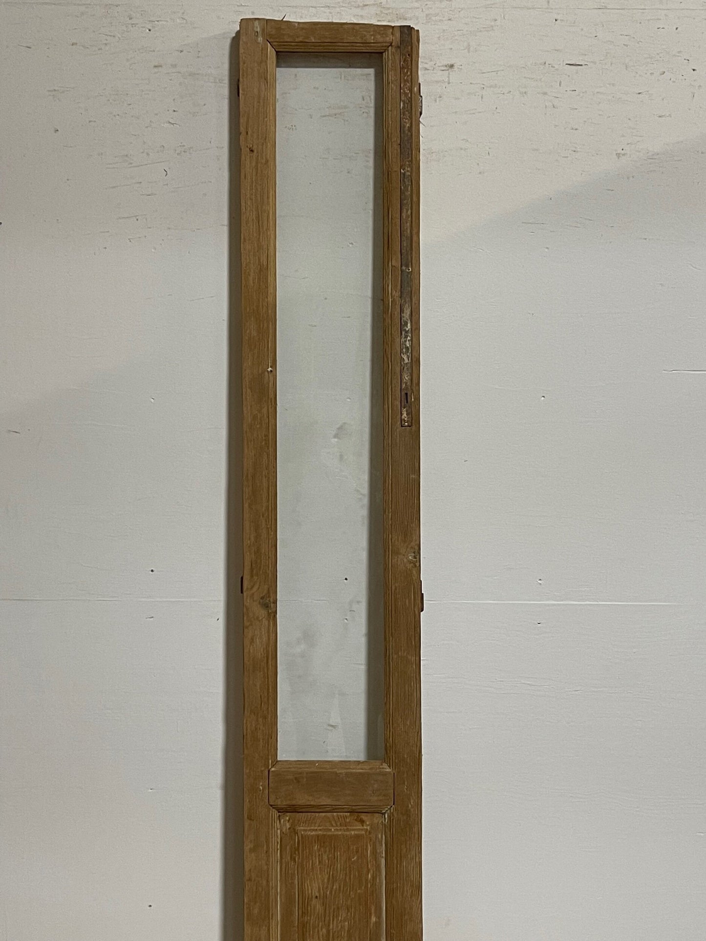 antique French door with glass (94.5x14.25) H0271s