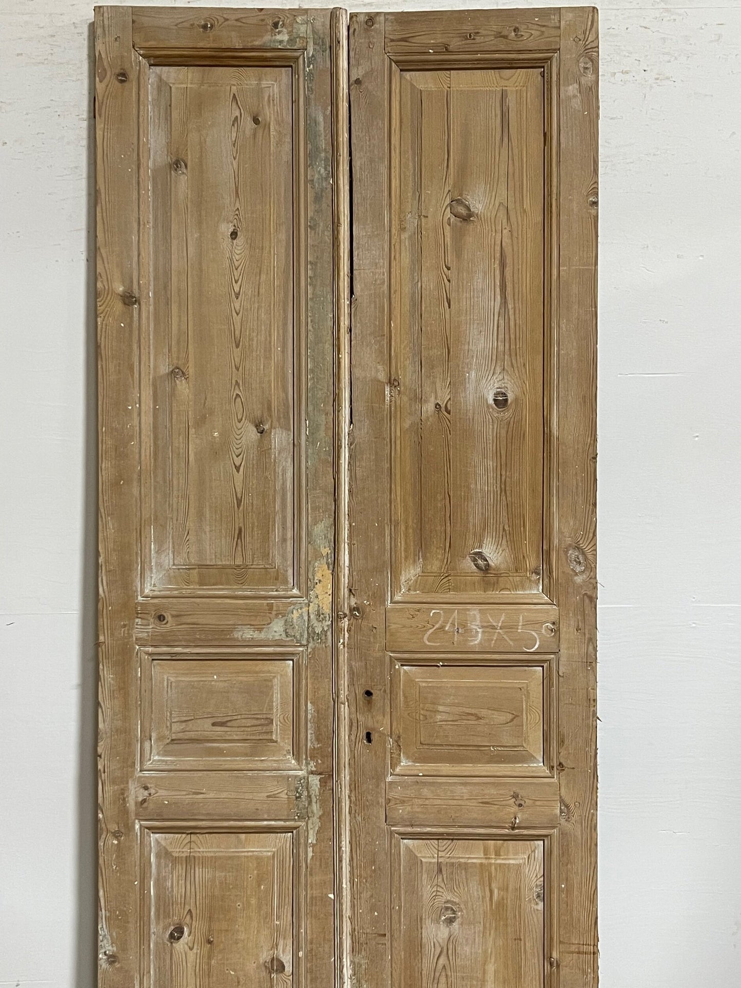 Antique French panel doors ( 95.5x39) I149
