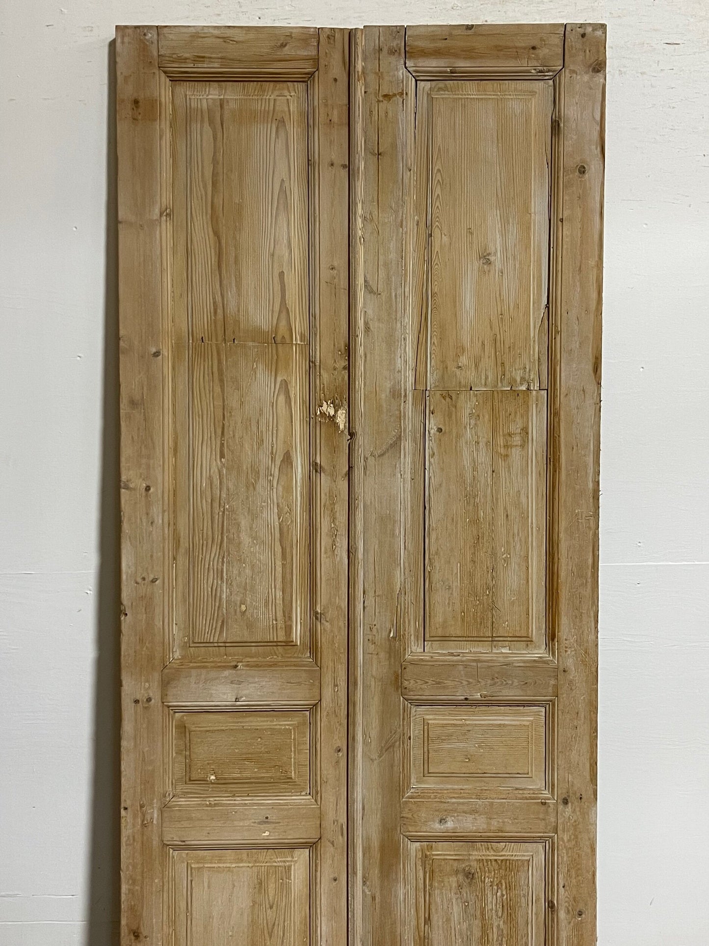Antique French panel doors (93.25x39.5) I154