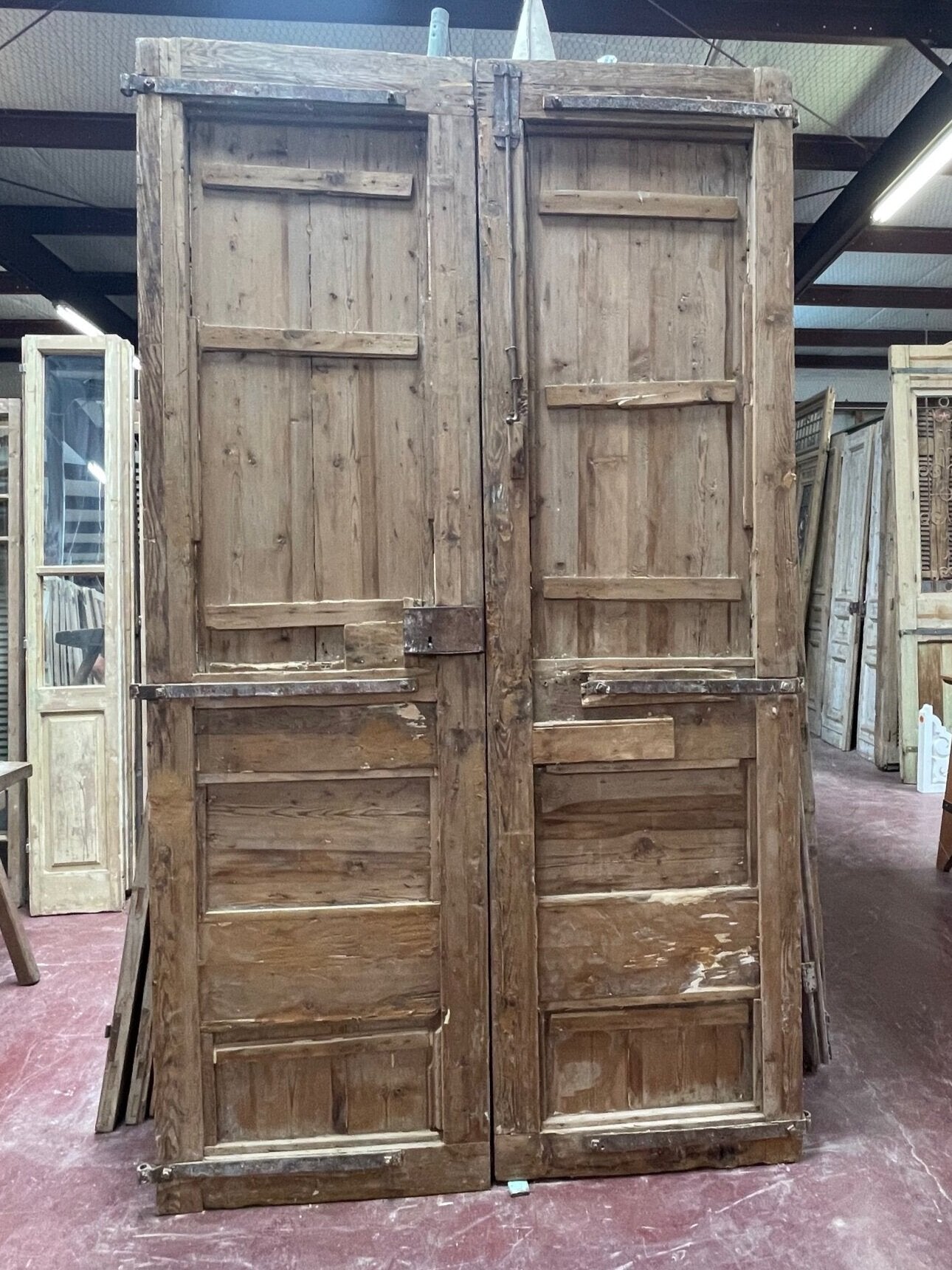 Antique French panel door (108x62) E1012g
